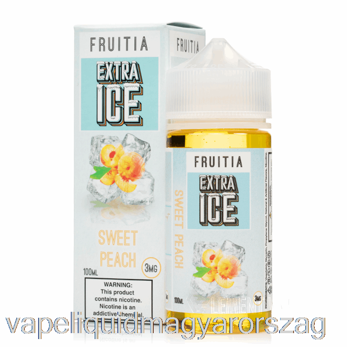 édes Barack - Extra Jég - Fruitia - 100ml 0mg Vape E Cigi